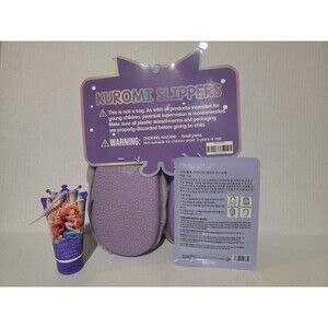 3 piece set.Plush Slippers sz 10, face mask and hand lotion.